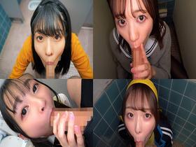 バレたらヤバイ！授業を抜け出してトイレで即尺フェラチオ！たっぷり舌上発射編　サンプル画像10